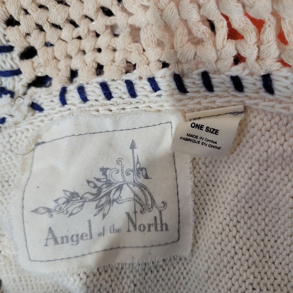 Anthropologie Angel Of The North Chapala Poncho Wrap Boho - Picture 9 of 9